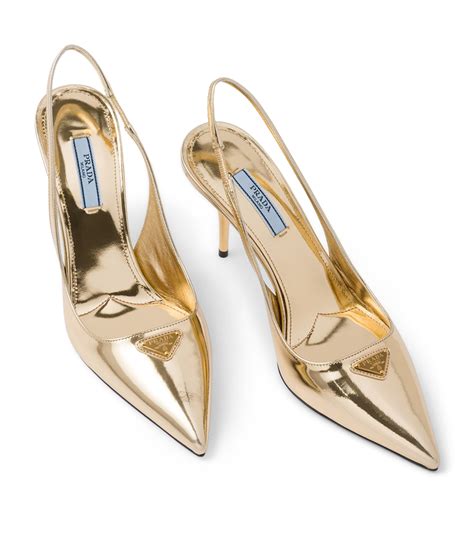 prada slingback gold|prada slingback shoes review.